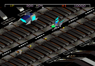 Скриншот игры Zaxxon's Motherbase 2000